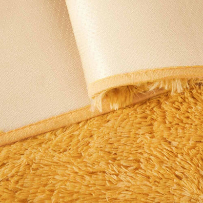 Soft Fluffy Decorative Ochre Shaggy Rugs