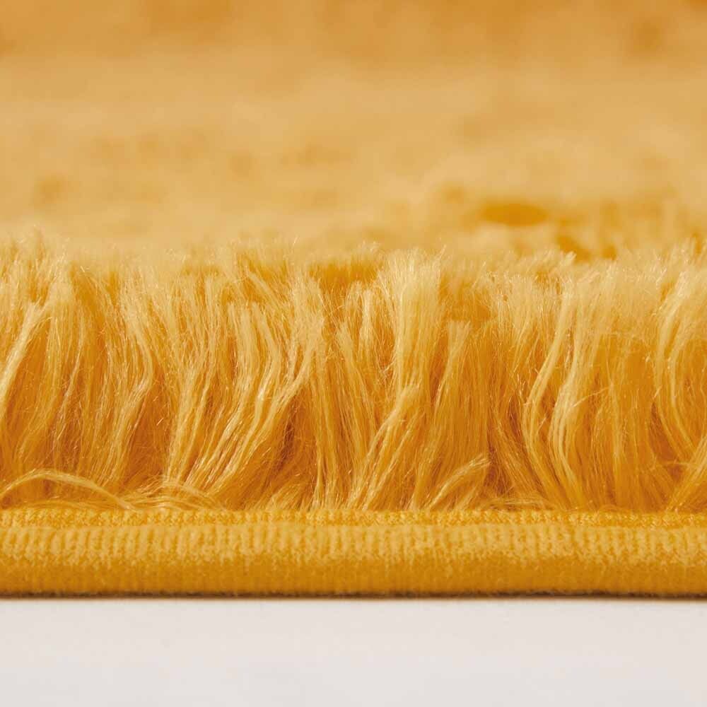 Soft Fluffy Decorative Ochre Shaggy Rugs