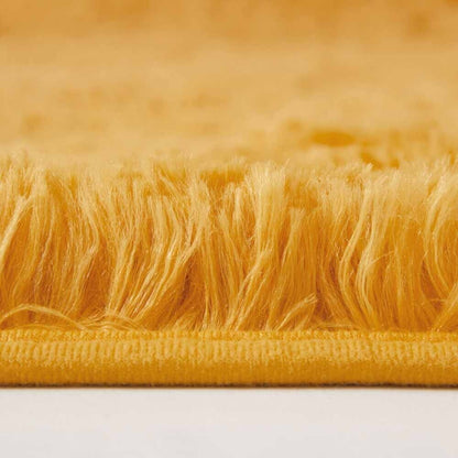 Soft Fluffy Decorative Ochre Shaggy Rugs