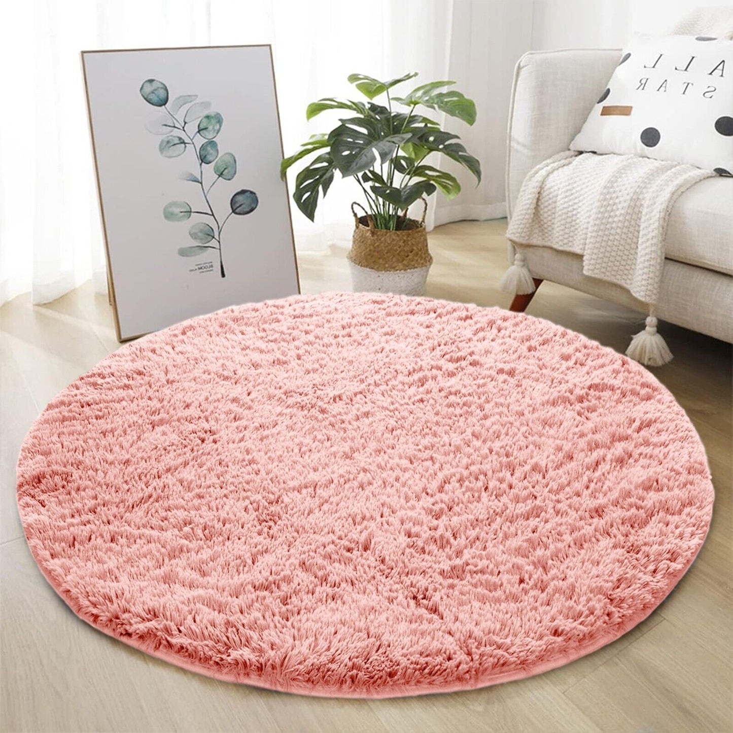 Soft Fluffy Decorative Pink Shaggy Rugs