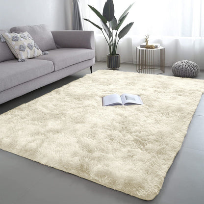 Soft Fluffy Decorative Cream Shaggy Rugs