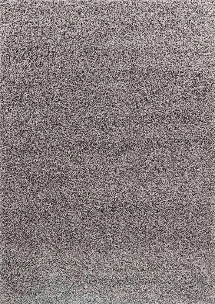 detailed textured view of grey shaggy rug