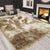 Shimmer Shaggy Fluffy Rugs Ivory (Nat)