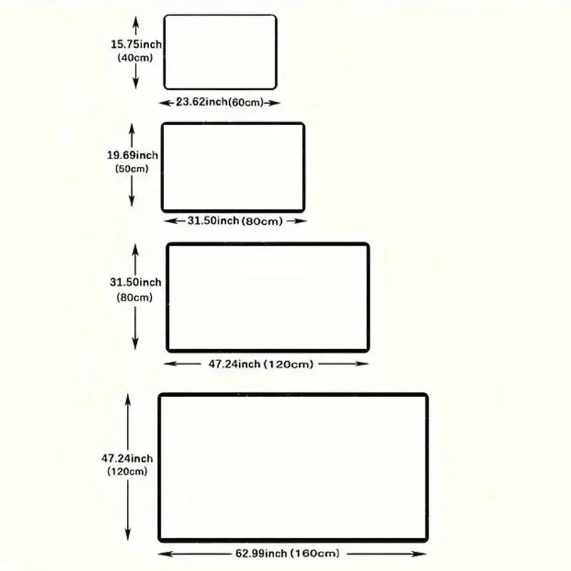 Snowflake Christmas Rug – Rectangular – Fast Delivery (UK)