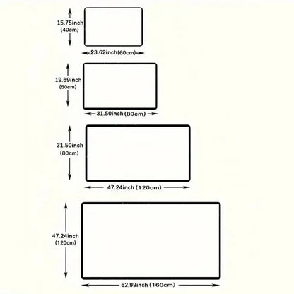 Snowflake Christmas Rug – Rectangular – Fast Delivery (UK)