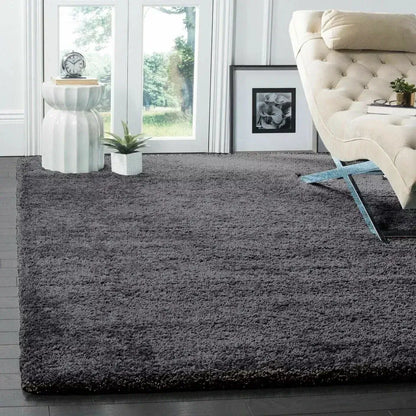 Thick Pile Rug Thick Shaggy Rug Dark Grey | 5cm Shag Pile