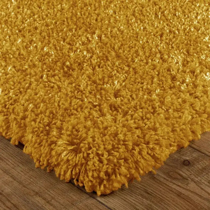 Yellow Shaggy Rugs Thick Pile (V-63)