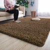 Coffee Shaggy Rugs Thick Pile (V-63)